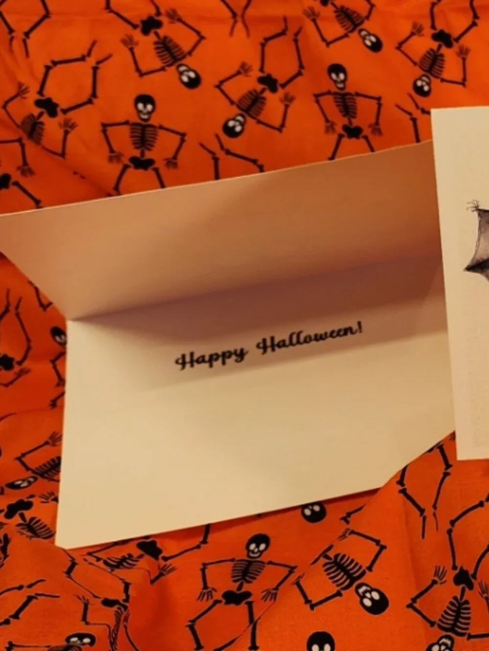 HANDCRAFTED Halloween Cards on Linen Cardstock & Matching Self-Seal Envelopes